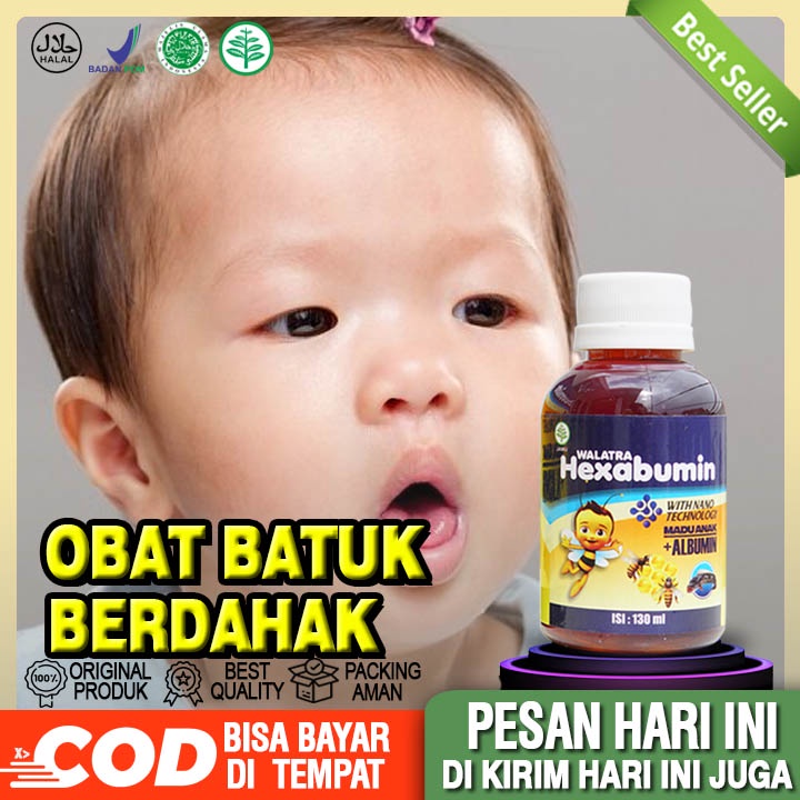 Obat Anak Batuk Berdahak, Batuk Kering, Obat Anak Batuk - Madu Anak Walatra Hexabumin Asli 100%