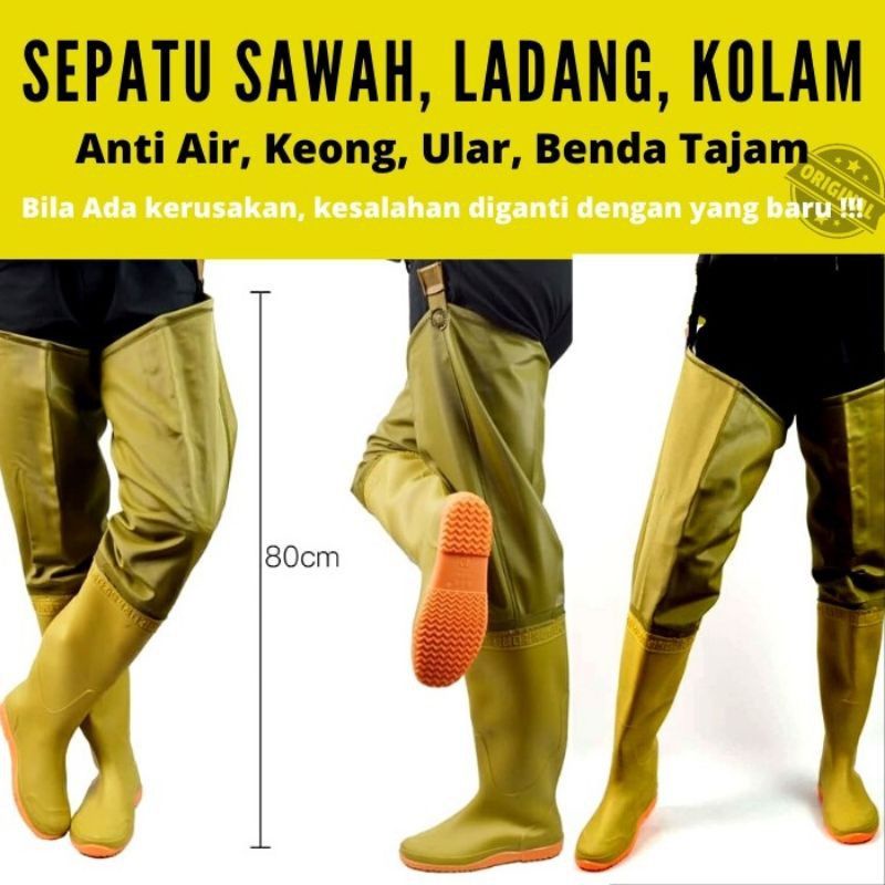 SEPATU BOOT /SEPATU TANI / BOTH / BOTS SAWAH LADANG/KEBUN/KOLAM ANTI KEONG Sepatu Sawah sepatu kerja-3