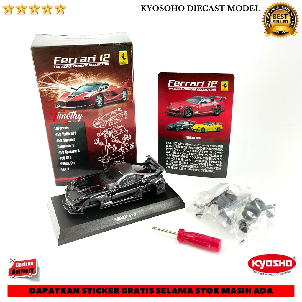 Kyosho Diecast Model Collection Ferrari 599XX Evo Htam Timothy Diecast