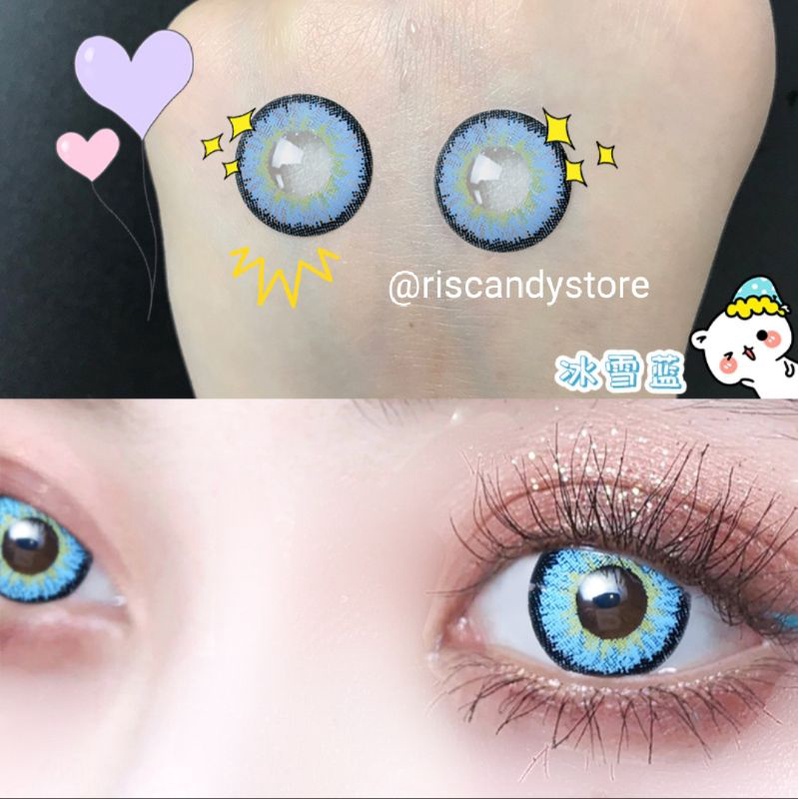 (NEW !)Lensa Kontak Cosplay (Ice Snow Series) softlens cosplay NORMAL