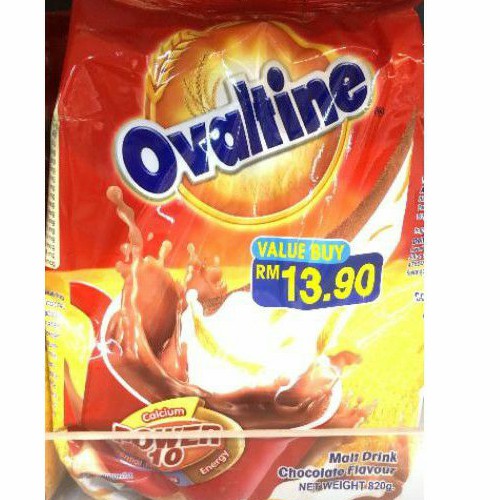 

Ovaltine susu bubuk coklat CALSIUM POWER 10 CHOCOLATE MALT MALAYSIA 820gr.