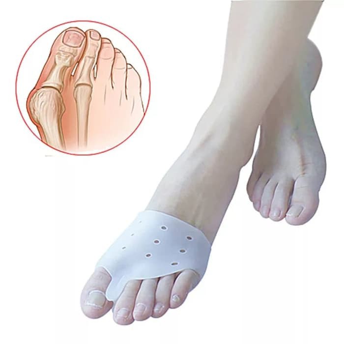 

Mantul 1Pair Silicone Toe Separator Hallux Valgus Bunion Pemisah Jari Tipe D Keren