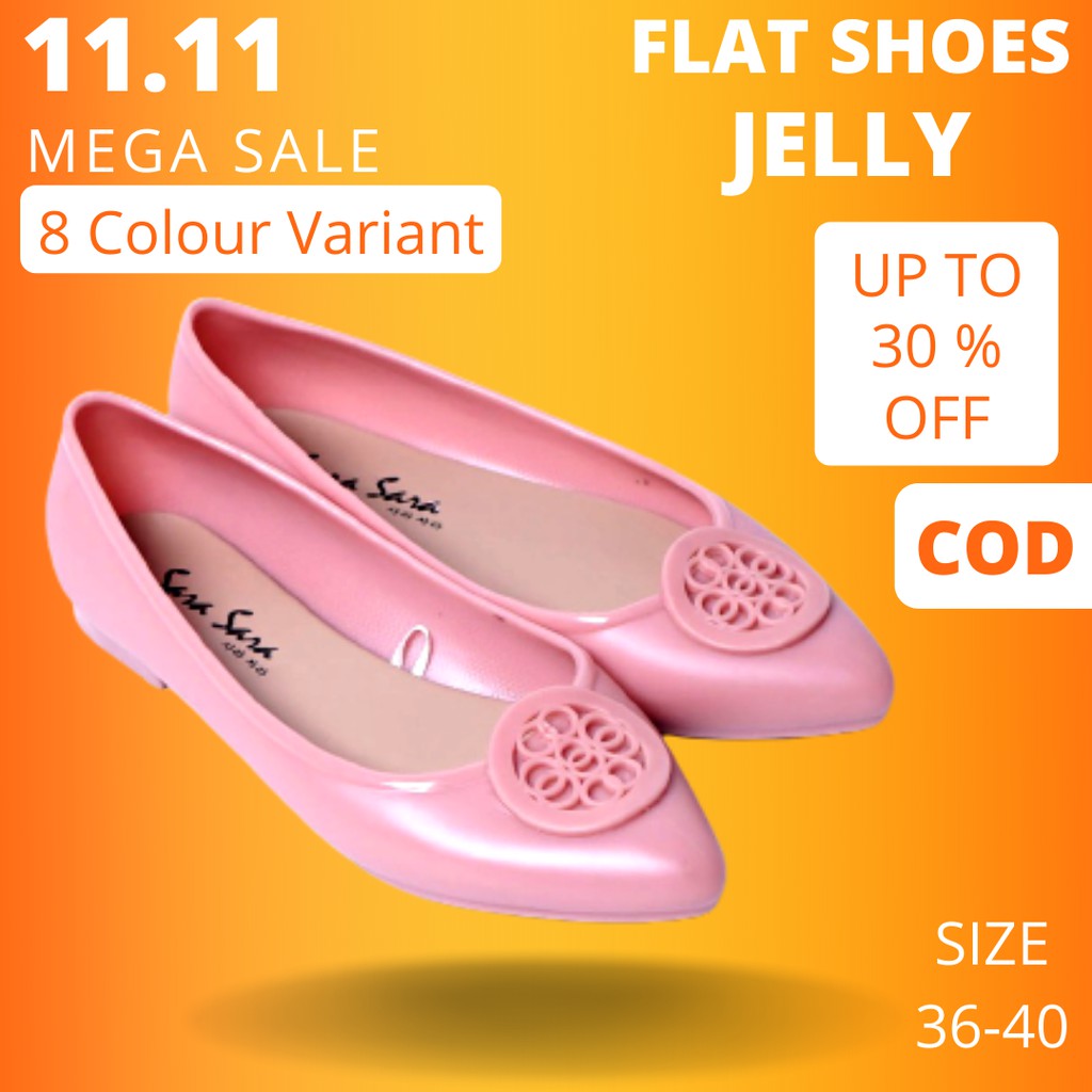 PROMO SEPATU SANDAL JELY WANITA SENDAL SHOES FLAT CEWEK MURAH TERBARU GUCCI
