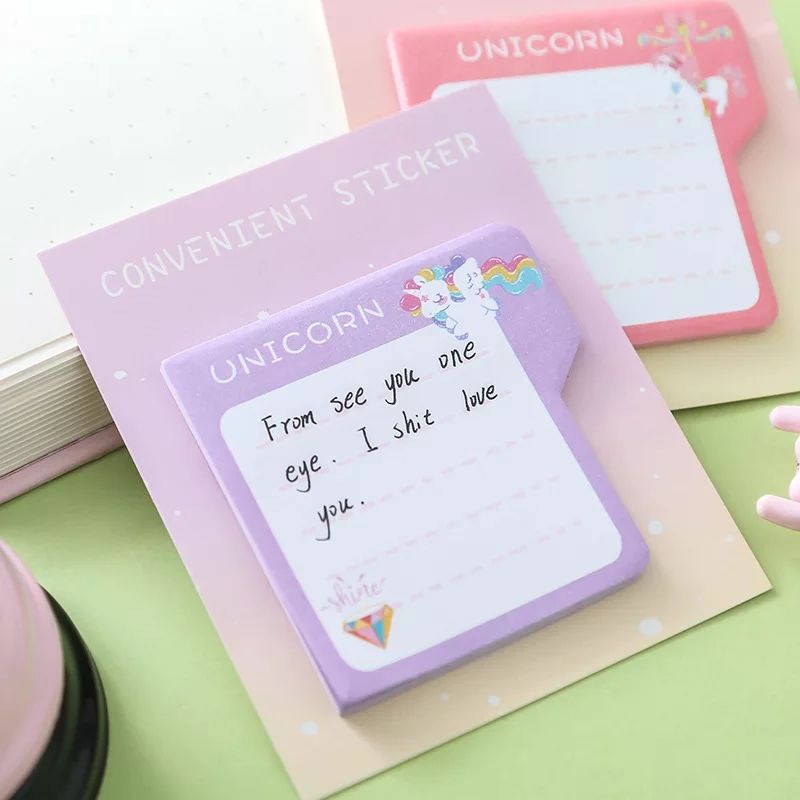 

Sticky notes motif Convenient Unicorn