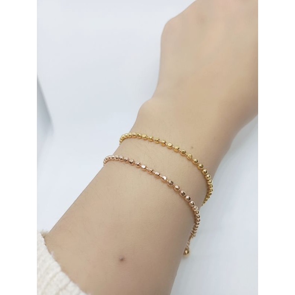 gelang tangan fashion import perhiasan perak925 asli lapis emas model bijilada ukir/polos+1bel s925.