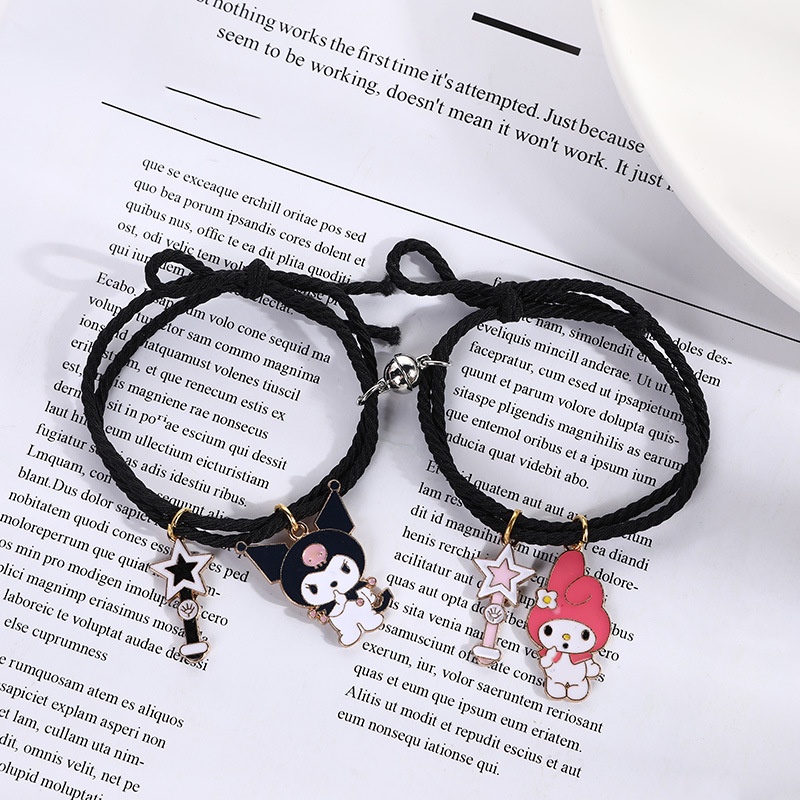 Gelang Magnet Couple Kartun kurumi Tom and jerry 2 pcs/ sepasang model jepang terbaru imut lucu cocok untuk pertemanan