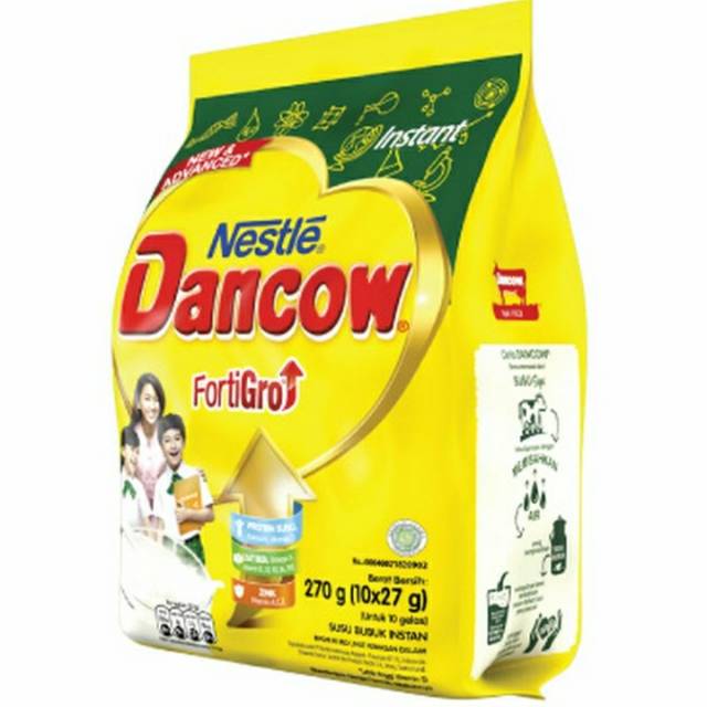 

Dancow Fortigro Susu Bubuk Instant Polybag 10X27g