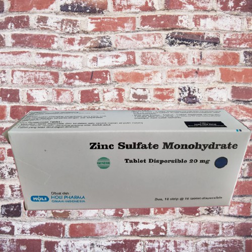 Zinc Holi Sulfate 20mg Tab/Box
