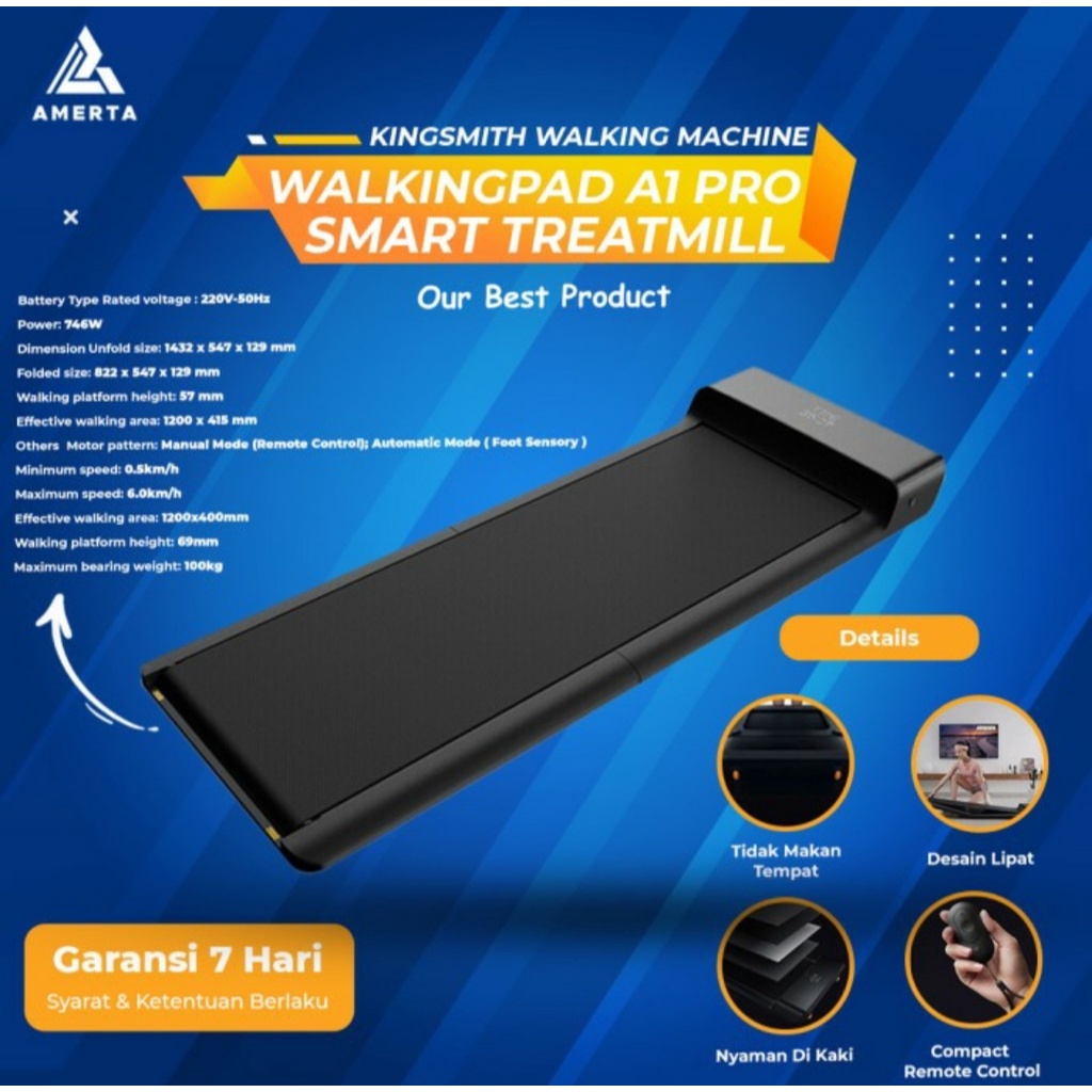 Xiaomi Mijia WalkingPad A1 Pro Smart Folding Walking Pad Treadmill
