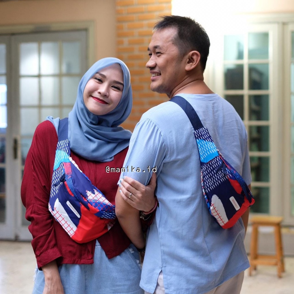 Mamika - Waist Bag dan Fannypack Tas Couple Tas Olahraga Tas Selempang Tas Anti Air Tas Pinggang Tas