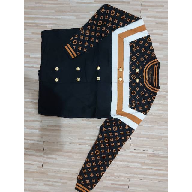 KOREA RAJUT LUCU HITAM BIRU LANGIT UNGU / SWEATER LV KANCING BAHAN RAJUT IMPORT HALUS