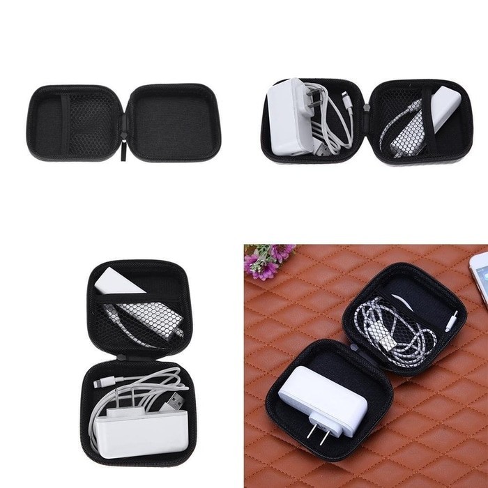 Pouch Storage Case Carrying Bag for Earphones Headset kantong tempat earphone