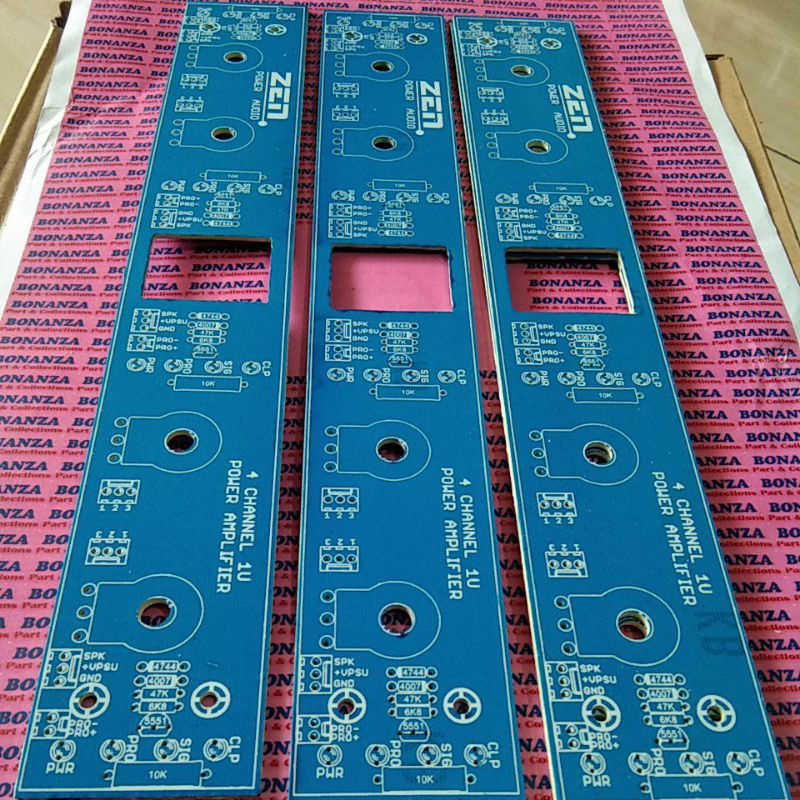 Pcb panel depan bok 1u 1.5u 4channel