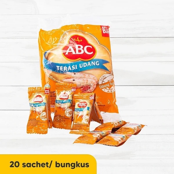 

Terasi Udang Asli ABC 84G Isi 20 Pcs