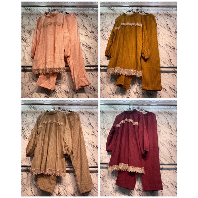 setelan tunik serat kayu by miudis