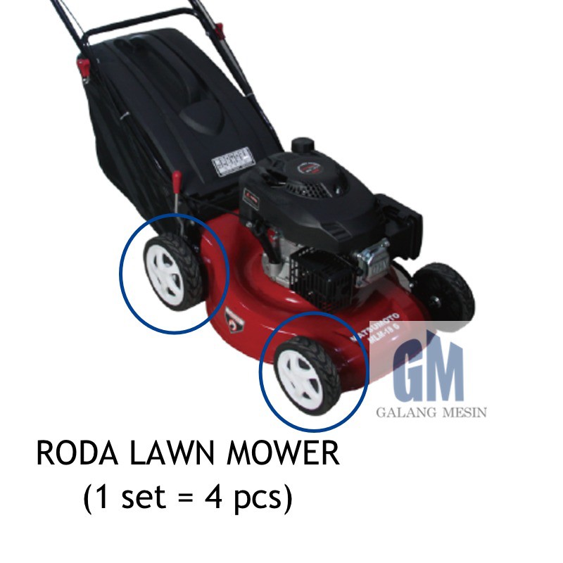 Roda Ban Sparepart Lawn Mower Mesin Potong Rumput Dorong Matsumoto