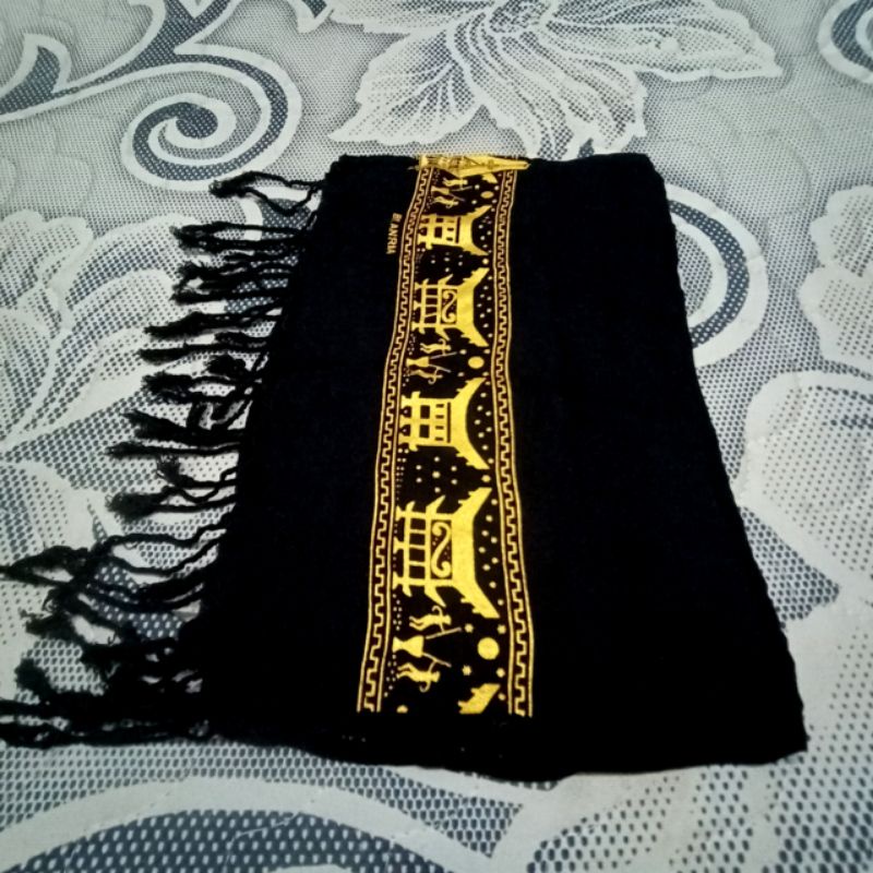 {COD} syal selendang tari selendang hitam /selendang toraja /aksesoris toraja-2