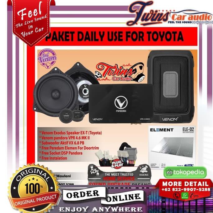 READY paket audio mobil venom pro /paket audio murah (home Servise)
