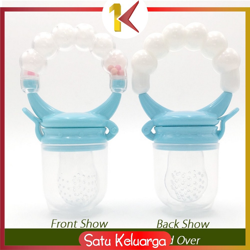 SK-C44-45 Empeng Dot Buah Anak Bayi Baby Fruit Feeder Rattle Teether Kompeng Pacifier Gigitan Bayi-Empeng Rattle M