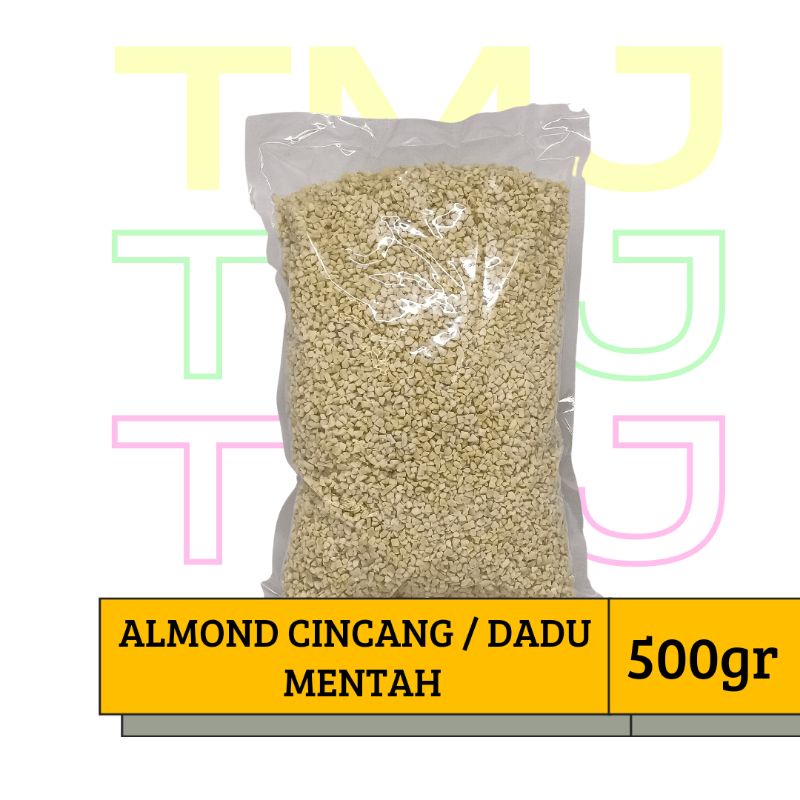 

ALMOND CINCANG/ DICE( POTONGAN DADU KECIL) 500gr
