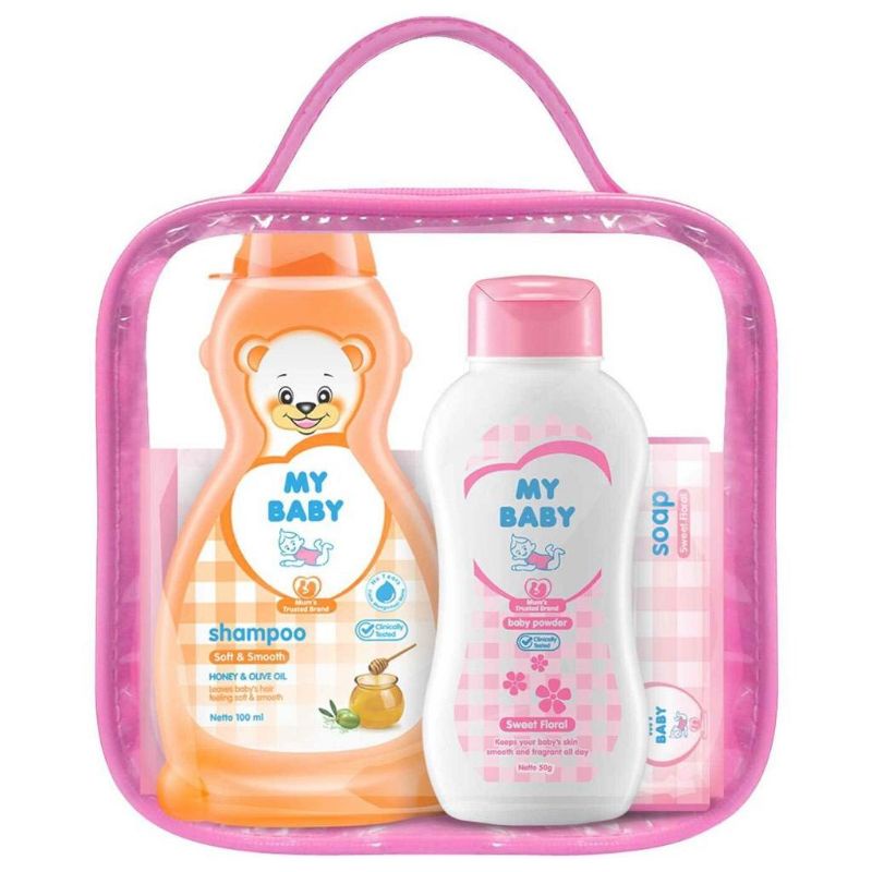 My Baby Mini Gift Set Tas Kado Bayi Lahir 4in1 / My Baby Kado Bayi Set Paket Traveling Mini Set