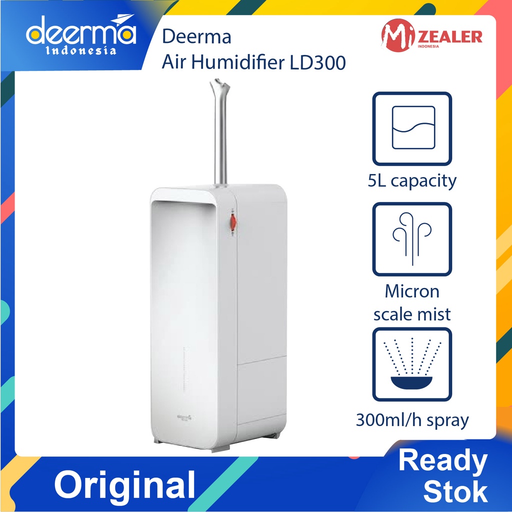 Deerma LD300 Air Humidifier 5L Smart Aroma Diffuser Ultrasonic Mist Humidifier Purifier  360° pulley