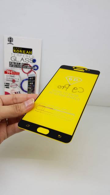 KOREAN Tempered Glass Samsung C9 6.0 inchi FULL SCREEN Guard TG 5D Samsung Galaxy C9 Pro FULL GLUE