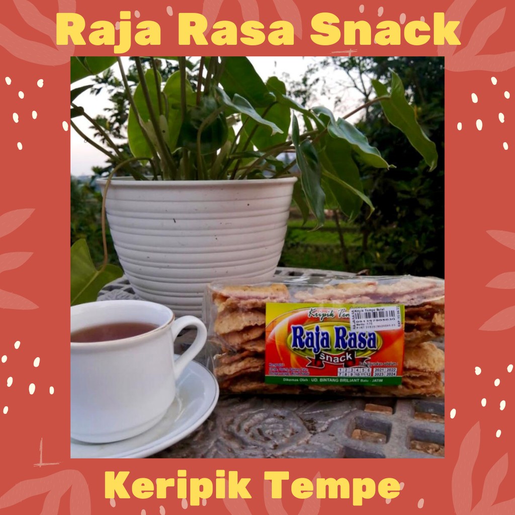 

[RAJA RASA SNACK] Kripik Tempe Khas Malang Raja Rasa / Cemilan Camilan Murah /Makanan Ringan 10 Ribu