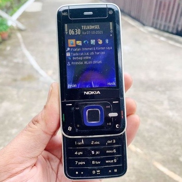 (TERJUAL) NOKIA N81 8GB HP JADUL SECOND ORIGINAL KLASIK SLIDE KAMERA MUSIK HANDPHONE NOSTALGIA