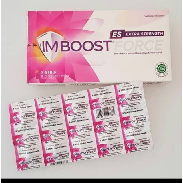 IMBOOST Force Extra Strength Strip 10 Tablet Vitamin Suplemen Daya Tahan Tubuh