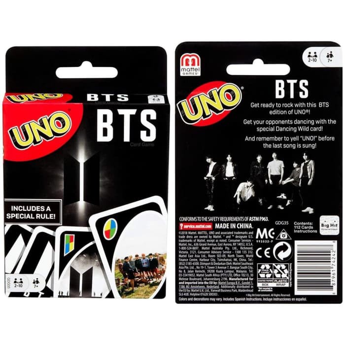 [UNO BTS] Kartu Uno versi BTS / Uno Card by Mattel Games