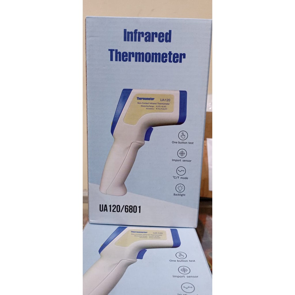 Thermometer Infrared Thermogun UA120/6801 - No Battery New Bergaransi