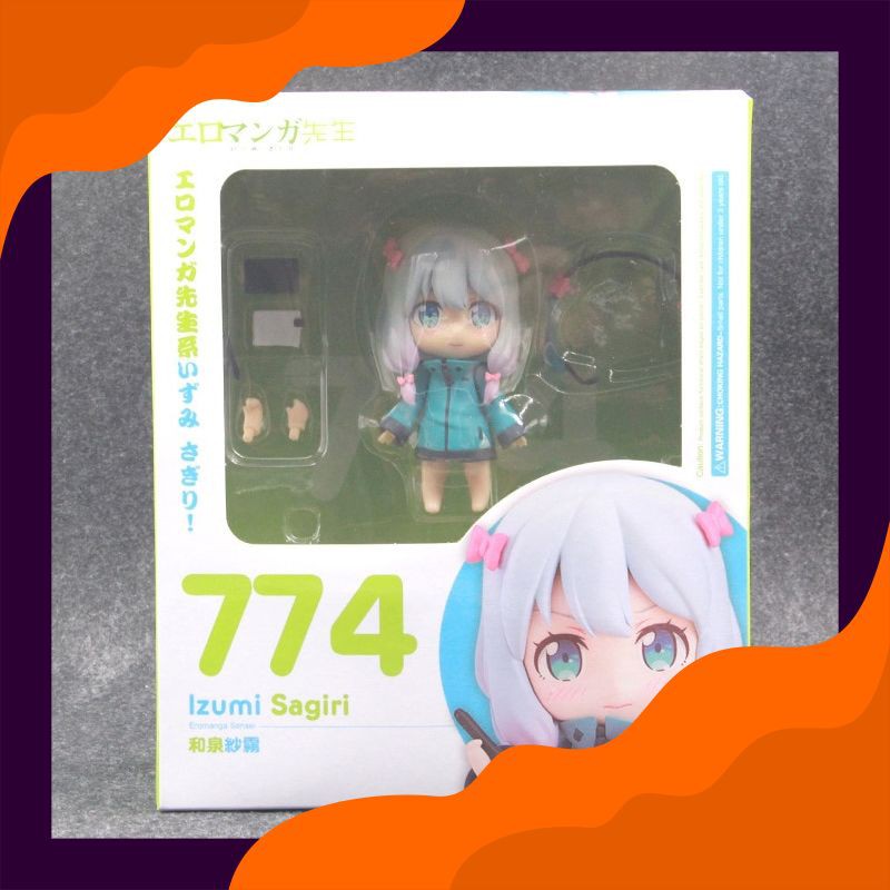 Action Figure Impor 10 Cm Nendoroid 774 Eromanga Sensei Izumi Sagiri Action Figure Pvc Mainan Koleks