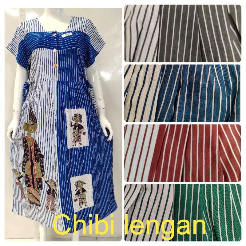Daster HAP chibi lengan bu tejo salur