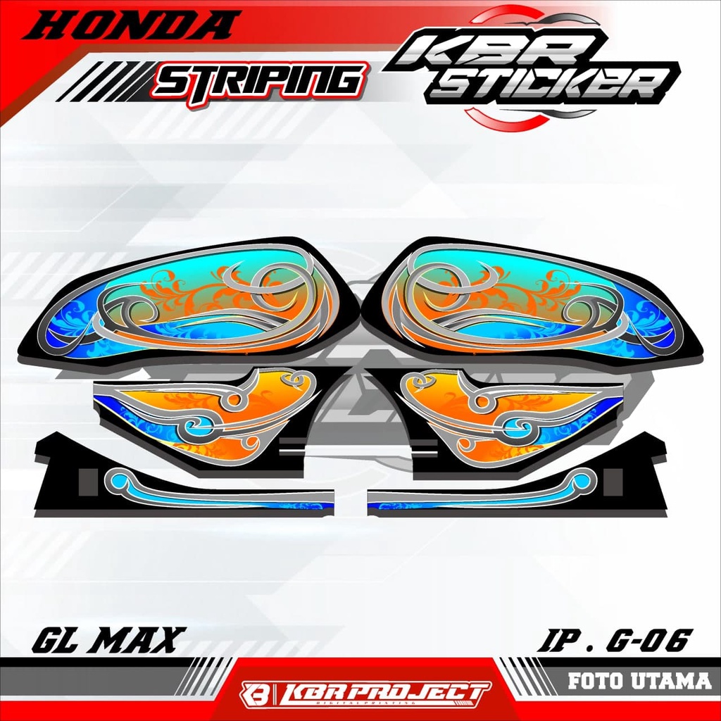 (COD) STICKER STRIPING GL MAX -  STICKER STRIPING MOTOR GL MAX.06