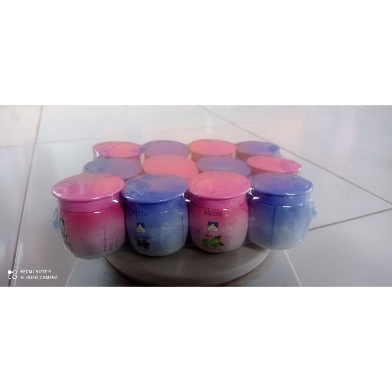 Metro cream metro snow for day & night white bengkoang dan mulberry 1 lusin murah