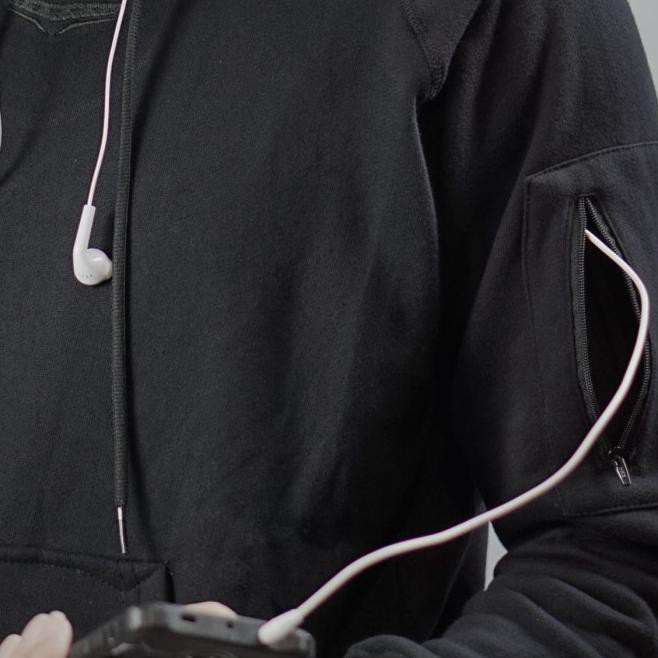 ghpz numerus raptor hoodie jacket / sweater / jaket / tactical - black, l pt42