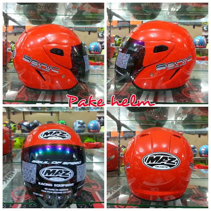 BEST QUALITY HELM MAZ SONIC MIRIP HELM GM EVO RED