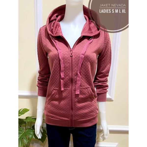 JAKET HOODIE ZIPPER WANITA NEVADA BRANDED MATAHARI MURAH JKTHDNVD66298