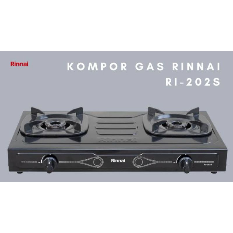 Kompor Rinnai RI 202 S Original Baru dan Bergaransi Resmi - 2 Tungku