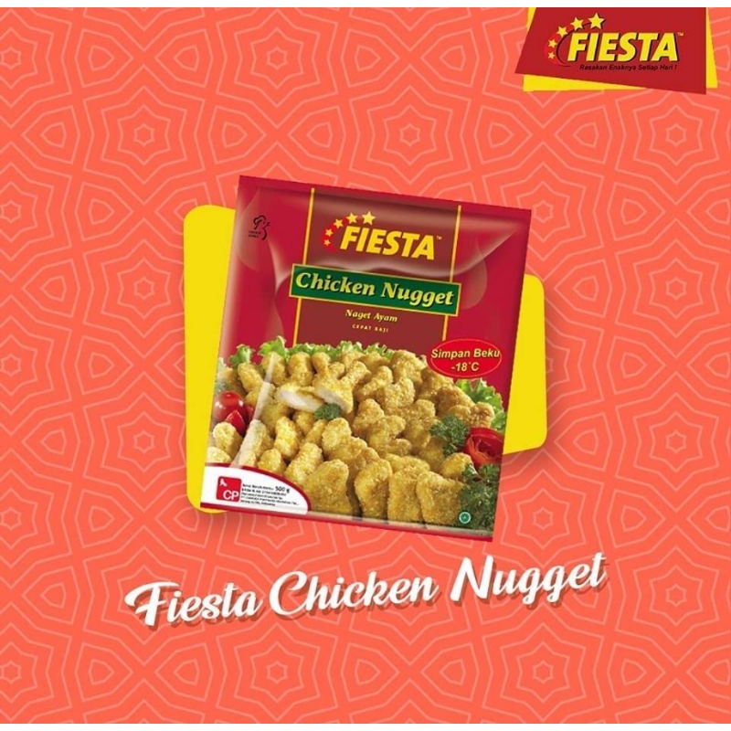 

[PASTI FRESH] NAGET FIESTA 500GR || NUGGET FIESTA 500GR || NAGET NUGGET FIESTA PALING DISUKAI