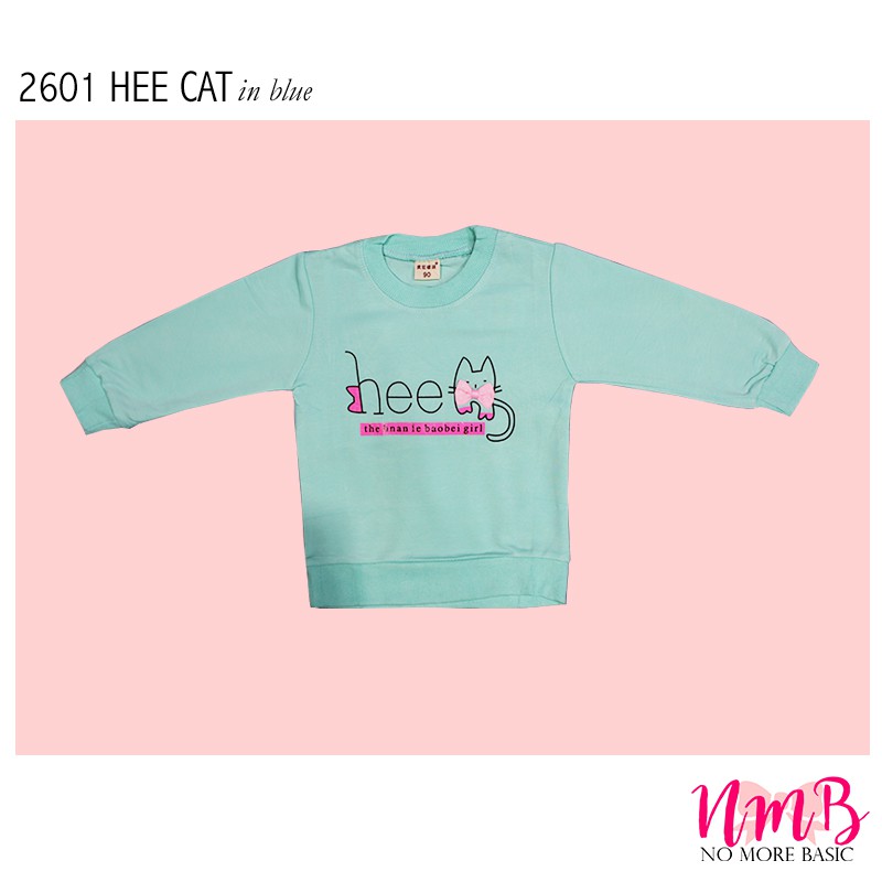 Kids Sweater 2601 Hee Cat - Baju Lengan Panjang Anak