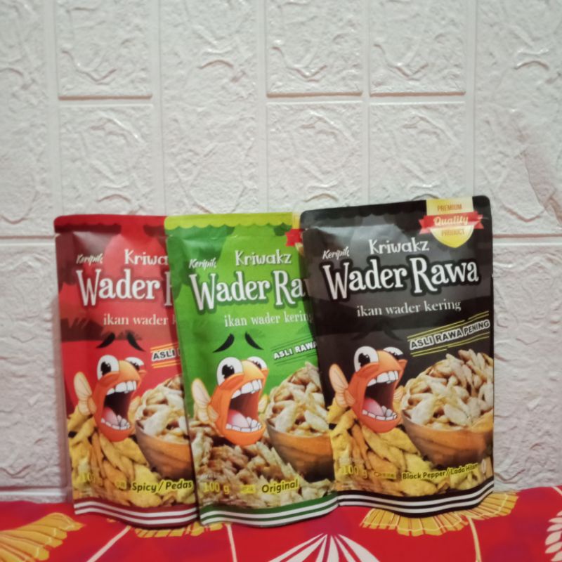 

Keripik Wader Rawa Kriwaks 100 gram || Ikan Wader Kering Asli Rawa Pening Premium