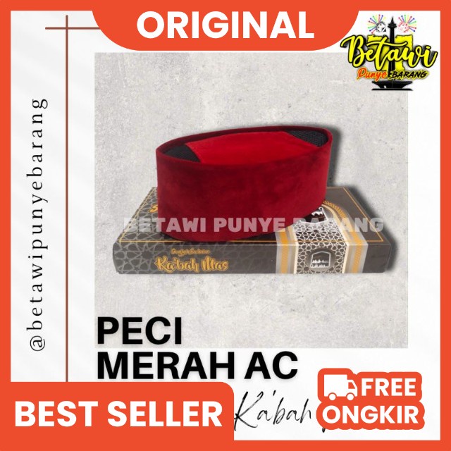 peci kopiah songkok merah betawi