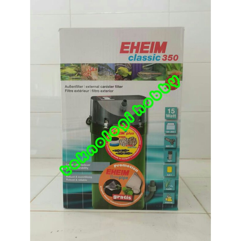 Filter Saringan External Eheim Classic 350 Canister 2215 Paket Lengkap Media