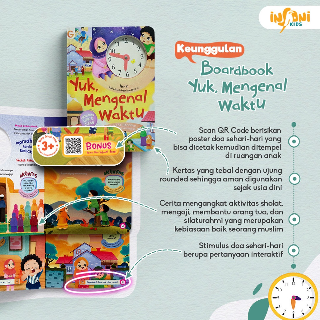 Buku Yuk, Mengenal Waktu - Gema Insani 100% Original