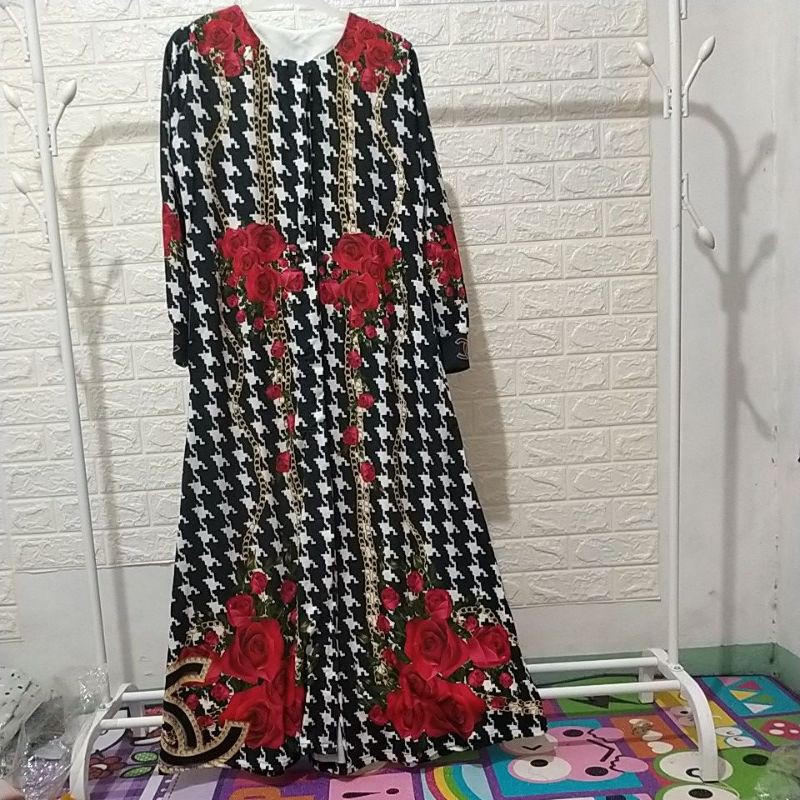 Gamis Cantik LD110 Motif Rantai LD110