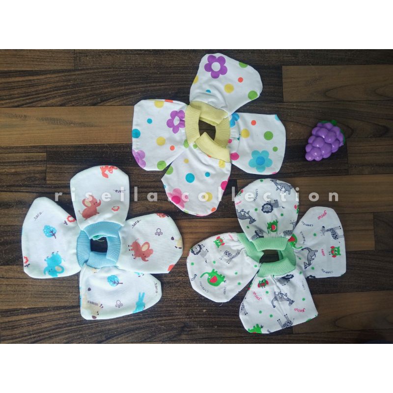 3 PCS Set Sarung Tangan Kaki Bayi bayi baru lahir Sepasang Sarung Tangan Sarung Kaki Bayi Newborn