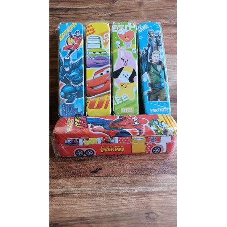 TEPAK set / TEMPAT PENSIL BT21/BTS, FREE ISINYA, LUCU-Karacter random