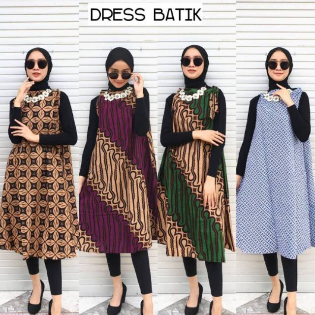 OUTER BATIK DRESS BATIK OUTER MIDI